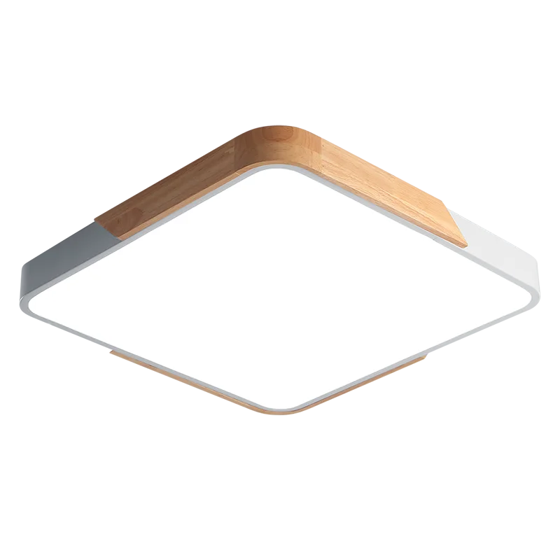 Светильник led декоративный PPB Sсandic-S 24w 4000KWH/W с деревянной планкой IP20 315*315*55 Jazzway