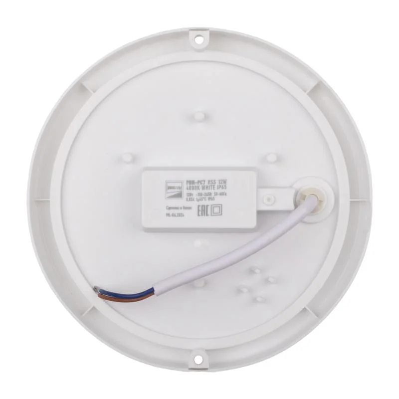Светильник PBH - PC7-RSS (круг) оптико-аккустический 12W 4000K WHITE IP65 (153х38) Jazzway
