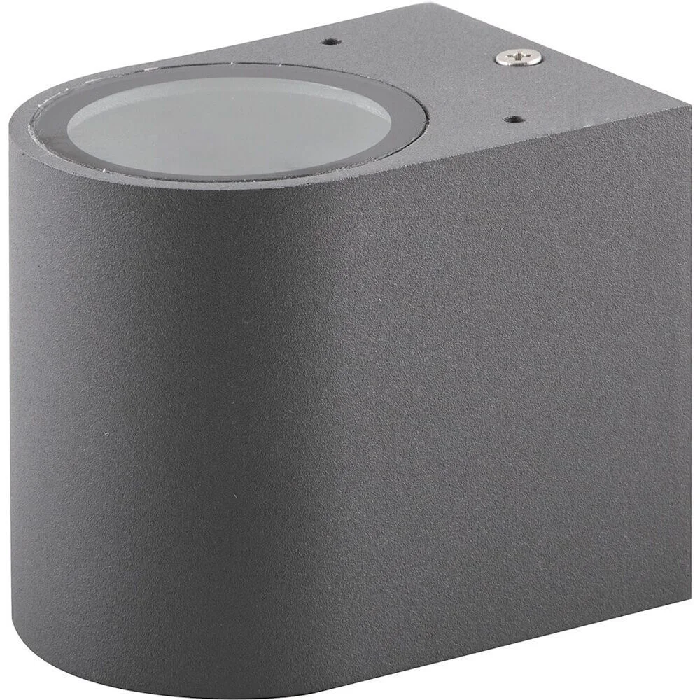 Светильник Techno Бостон настенный садово-парковый DH014 (серый) 35W GU10 78х68х100мм Feron 11867