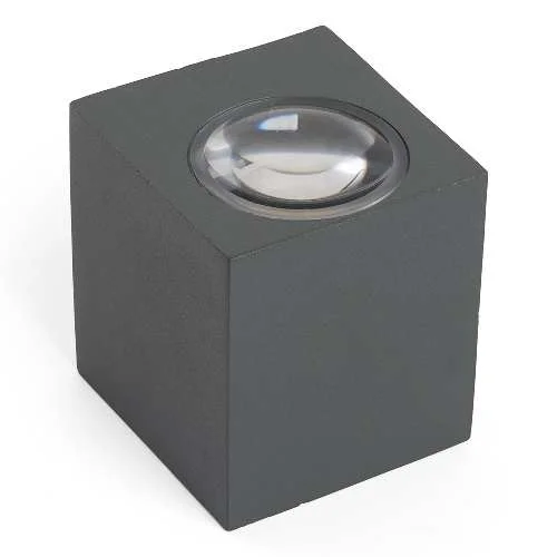 Светильник Techno Бостон настенный садово-парковый DH054 (серый) 6W 4000К 55х55х65мм Feron 48484