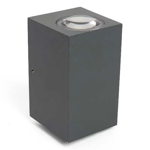 Светильник Techno Бостон настенный садово-парковый DH055 (серый) 6W 4000К 55х55х100мм Feron 48488
