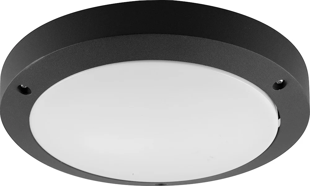 Светильник Techno Техно настенный садово-парковый, d270 DH030 (черный) Feron 11868 *