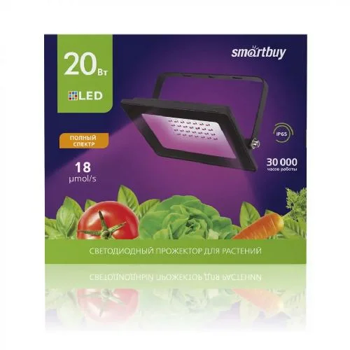 Светодиодный (LED) прожектор FL ФИТО Smartbuy-20W/1300K/IP65 (SBL-FLFITO-20-65K) нн