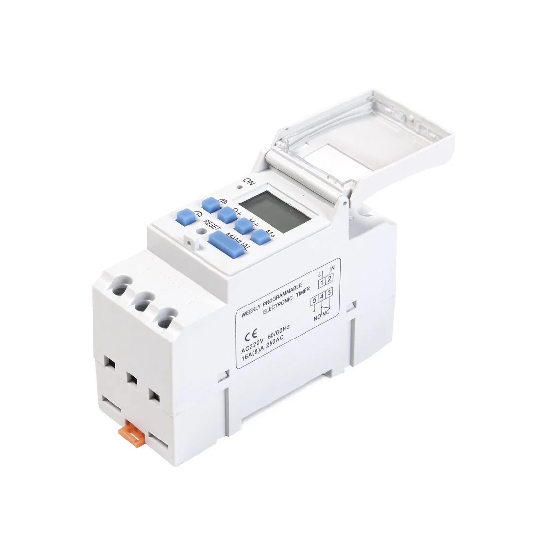 Таймер цифровой THC-ТЭ15 16А 230V на DIN-рейку (ANDELI)