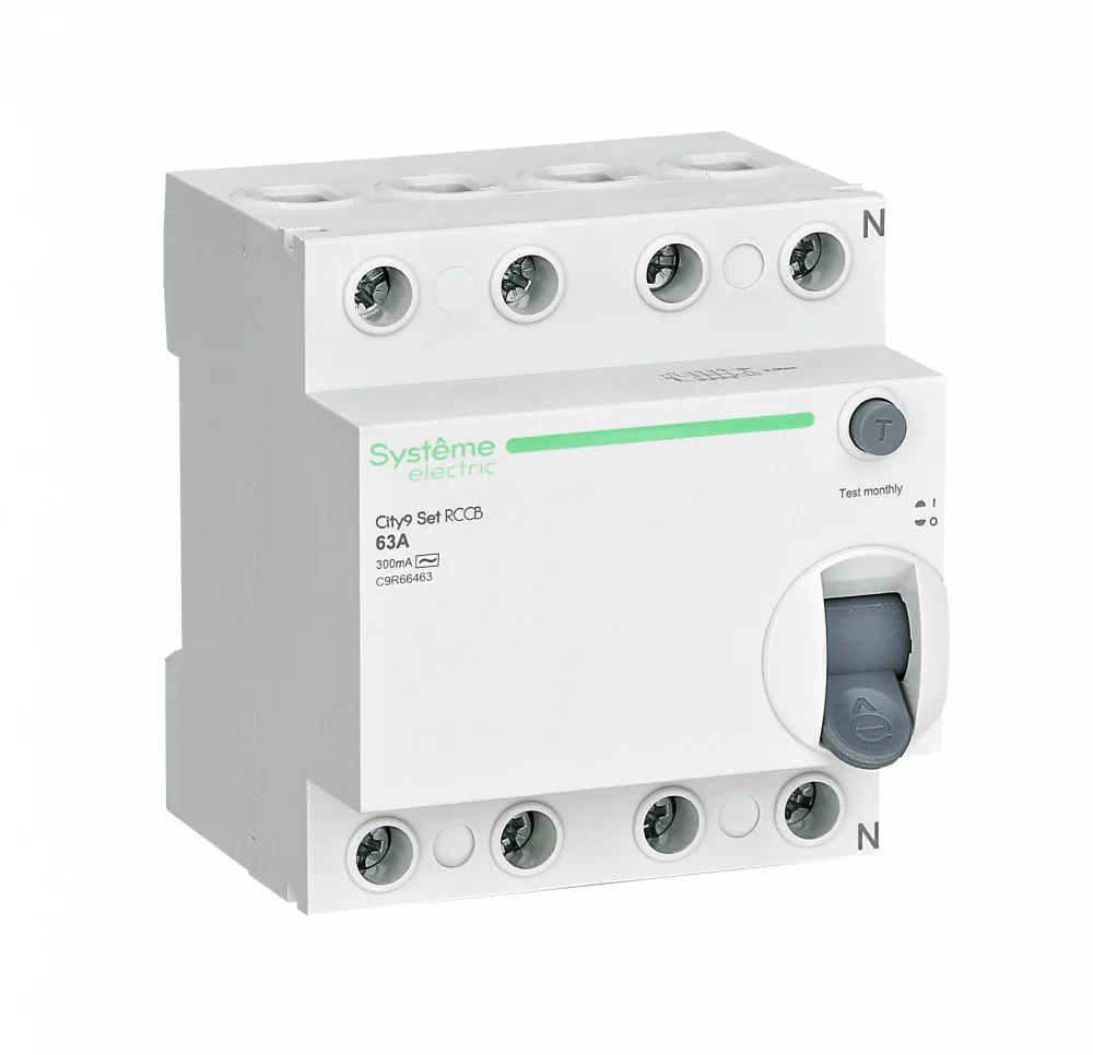 УЗО 4п 63А 300мА тип AC City9 Set 400В SE C9R66463
