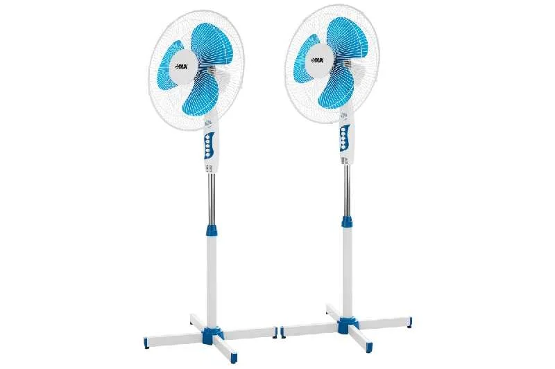 Вентилятор напольный DUX DX-1603 40Вт, 16" (40см) 60-0207 белый-синий