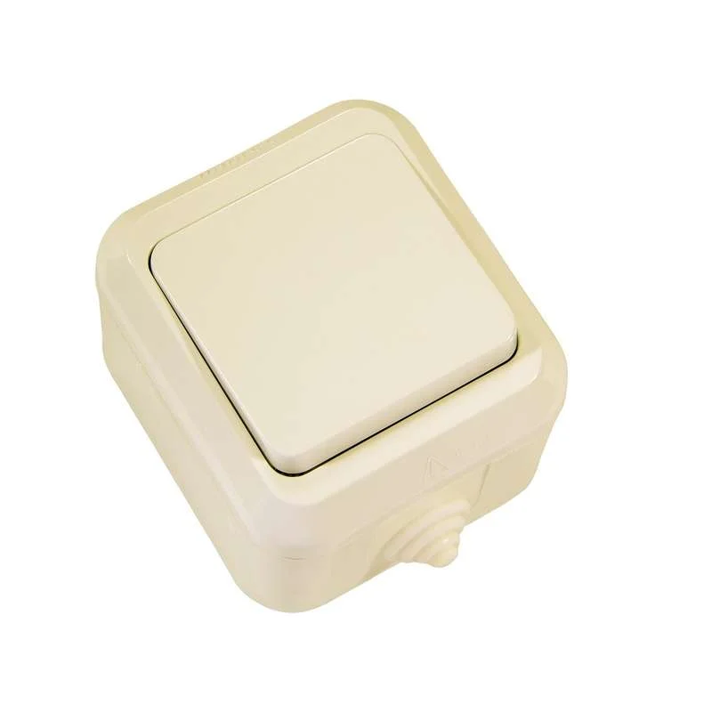 Выключатель о/п 1-кл Nemliyer 10А IP44 (кремовый) Makel 18200