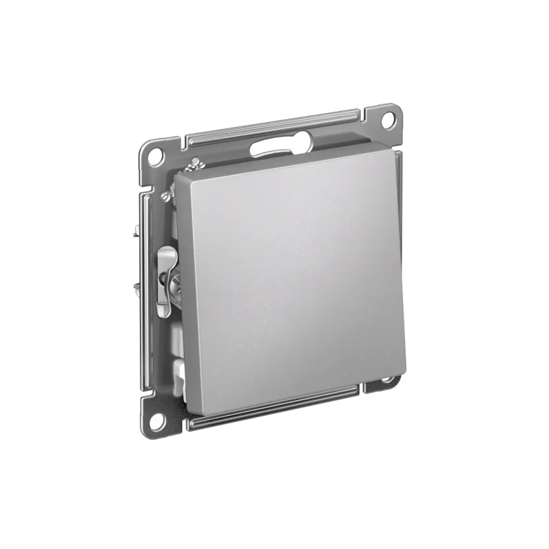 Выключатель с/п 1-кл. AtlasDesign 10А IP20 (сх.1) механизм алюм. SE ATN000311