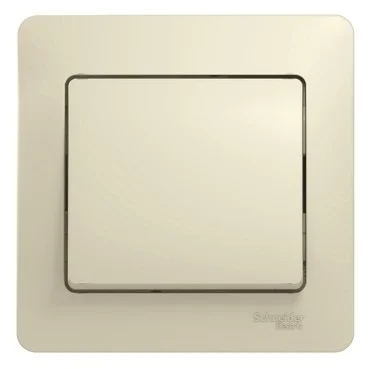 Выключатель с/п 1-кл.Glossa 10А IP20 (сх. 1) в сборе беж. SE GSL000212