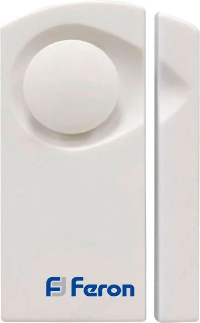 Звонок беспроводной 01М IP20 007-D (белый) Feron 23602 (действия 100м) *