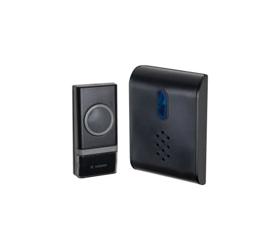 Звонок беспроводной 26М IP44 KOC_AG400 (черный) Космос (действия 150м)